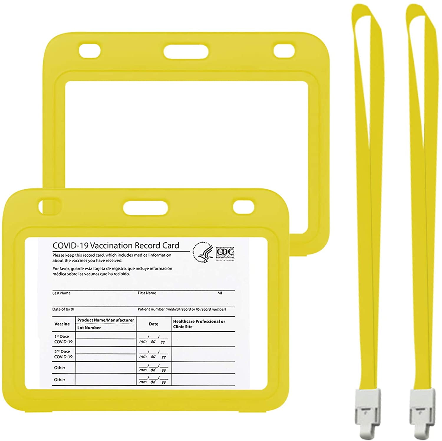 Yellow Id Card Holder